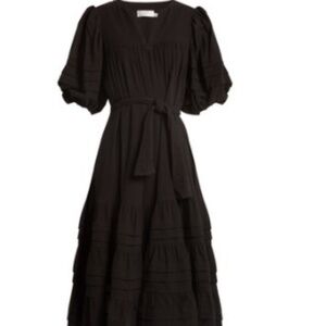 Zimmermann black belted dress